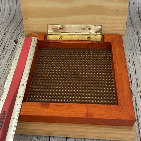 Vintage Gunther Mele 1970's Wooden Jewelry Box, Vintage Wooden Jewellery Organiz - Picture 5 of 10